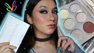 NEW BLENDBUNNY NOCTILUCENT HIGHLIGHTER PALETTE REVIEW | FULL FACE + EYE SWATCHES 🌈🌌