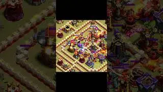 Super Archer Blimp Attack strategy Town Hall 16 😱🔥 #ClashOfClans #coc #gaming #shorts #viral
