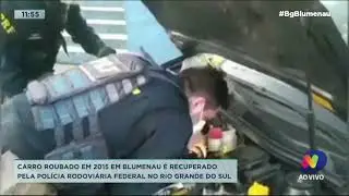 Carro roubado em 2015 em Blumenau &eacute; recuperado pela PRF no Rio Grande do Sul