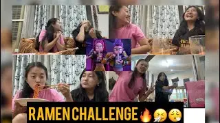 Ramen challenge gone funny😂🍜|| Sister Edition || Tibetan Vlogger #ramenchallenge 