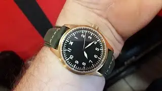 San Martin bronze CuSn8, механизм Seagull ST2130, часы с Али Экспресс