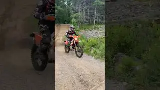 2023 KTM 150 XCW ripping it up #ktm #KTM150 #dirtbike #enduro #shortschannel