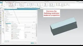 Defining nonlinear material properties in Siemens Nx Nastran  Simcenter
