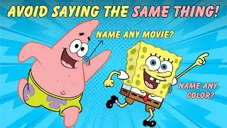 Avoid Saying The Same Thing As SpongeBob and Patrick Star | Shazer Gaming
