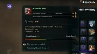 Vindictus Gameplay Werewolf Paw Testing Fast Attack Speed