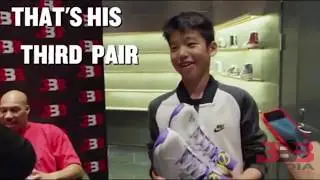 Kid buys THREE pairs of Lonzo Ball&rsquo;s ZO2&rsquo;s Prime shoes!!!!