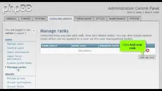 Tutorial: How to manage ranks in phpBB | LayerOnline Web Hosting
