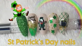ST PATRICK'S DAY NAIL ART 🍀