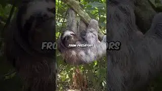 How Sloths Survive Slowly?  #shortsvideo #animals #foryou #sloth