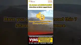 #why #drive #slow #on #water logged #roads #aquaplaning #beaware #shorts #trending #yt #science