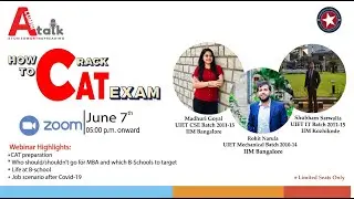 How to crack CAT? | A-Talk | Season 1 | EPISODE 6 | Alumni Cell | STAR UIET