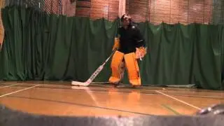 Save Mechanics #2: T-push demo for Inline Hockey Goaltenders