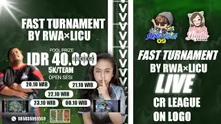 🛑 LIVE FAST TOURNAMENT FREE FIRE ONLINE CR LEAGUE SQUAD BEBAS BY BUNG RWA 🔥