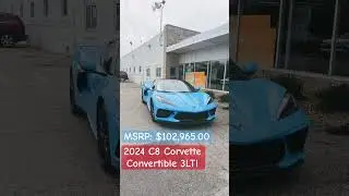 2024 Corvette C8 Stingray Convertible 3LT - Rapid Blue!