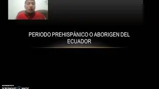 Periodo prehisp&aacute;nico del  ecuador