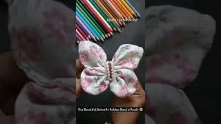 😱 DIY Butterfly Rubber Band 😱 #shorts #shortsfeed #diy #youtubeshorts #butterfly