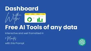 How to make a Dashboard with Chatgpt in two Click, Free Prompt given in !