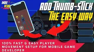 How to make games | ON Screen Mobile controls | Joystick | Thumbstick | #BuildBox | #IndieYear