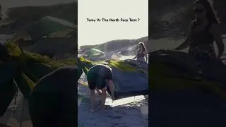 Temu & The North Face Tent Setup #camping #temu #reels
