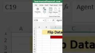 Excel Pro Tricks: Flip Array or Data Range Horizontally - Reverse the order of Columns using Formula