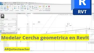 Modelar Techumbre de un proyecto, según plano detalle de Cercha.