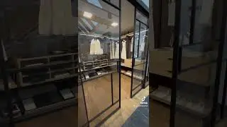 Modern sliding doors, luxury walk in closets.