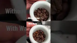 Spray water before grinding coffee to reduce static #coffee #RDT #coffeetips #coffeelover
