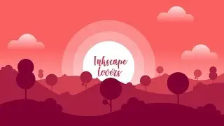 Inkscape Tutorial : Using Inkscape Interpolate Feature - Beautiful Sunset Vector Design