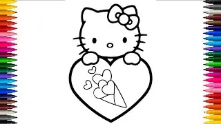 Velentine day Special Drawing with Heart's ❤️ || Step by Step Velentine Day Drawing Easy for kids||