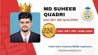 UGC NET JRF Qualified: Md Suheeb Quadri: Books, Strategies & Suggestions etc