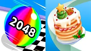 ✅ PANCAKE 🥞 RUN 🆚 BALLRUN ⚽ 2048 | MIND RELAXING GAMES