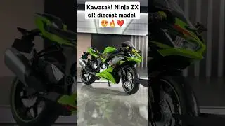 Kawasaki Ninja ZX 6R motorcycle diecast model #viral #bike #diecast