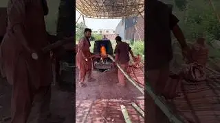 Polishing&Heating Treatment Bamboo Process, Raw Bamboo Straight Dyeing in Fire🔥