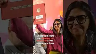 Venezuela signs law opening up oil sector as US eases sanctions | AJ #shorts