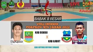 LIVE PORPROV JABAR 2022 (Pa) KAB BEKASI VS KAB GARUT/ Boy arnez Keterlaluan sekali..Yudi kendil?