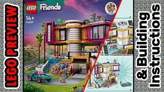PREVIEW: 42639, LEGO Friends, Andrea's Modern Mansion​ & Building Instructions! LEGO 2024