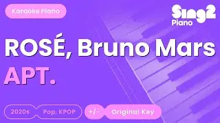 APT. - ROS&Eacute;, Bruno Mars (Piano Karaoke)