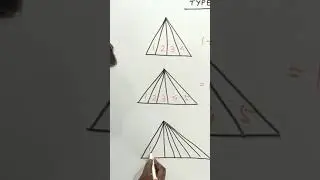 Counting Triangles | Counting Tricks | Reasoning(Type 1) #short #youtubeshort #math #shortvideo