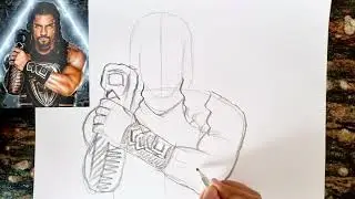 How to draw Roman Reigns || WWE Roman Reigns Drawing || WWE Roman Reigns || Pencil drawing
