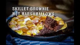 Skillet brownie met marshmallows | Fire&Food TV | BBQ Dessert