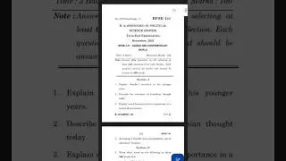 BAPSH Important question paper December 2024