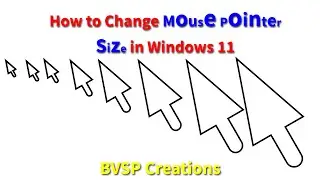 Windows 11 - How to increase mouse pointer size | How to change mouse pointer size | How to videos