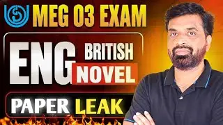 MEG 03 IGNOU British Novel Important Questions 😀#ignou #importantquestions 