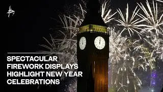 Spectacular firework displays highlight new year celebrations