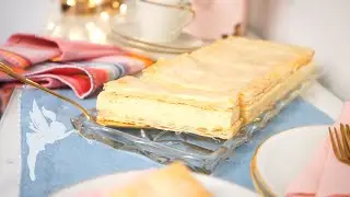 Zarte Vanilleschnitten Rezept - Vanille Blätterteig Schnitten selber machen - Kuchenfee