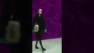 Model walks the runway at the Prada FW2021 fashion show