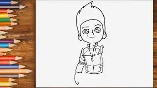 🔴🔴🔴 How To Draw Ryder - PAW Patrol #5 &hearts;️