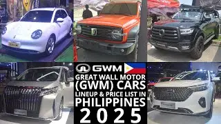 Great Wall Motor (GWM) Cars Lineup & Price List in Philippines 2025 | Tank 300, Cannon & MORE