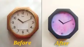 DIY: Clock Transformation | watercolor Clock | Drawing Dude- shammas_nazar