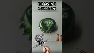 Green Cap vs Pirate Skull hyperrealistic drawings #art